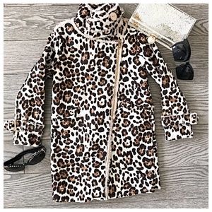 kids/ girls leopard coat/ jacket NWT Blu brand
